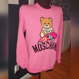 Moschino Pink Teddy Bear Sweatshirt